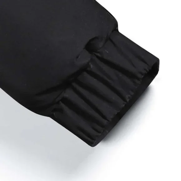 Black Mens Hooded Puffer Jacket - Picture 5 of 7